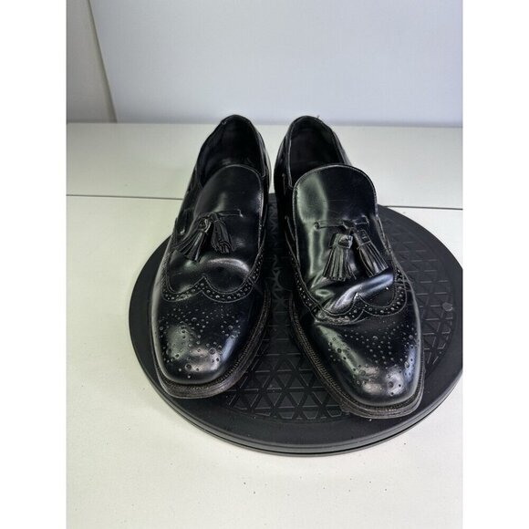 VTG Hanover Shoes Men\'s 9 C/A Loafer Master Flex All Leather Tassel USA main image 9